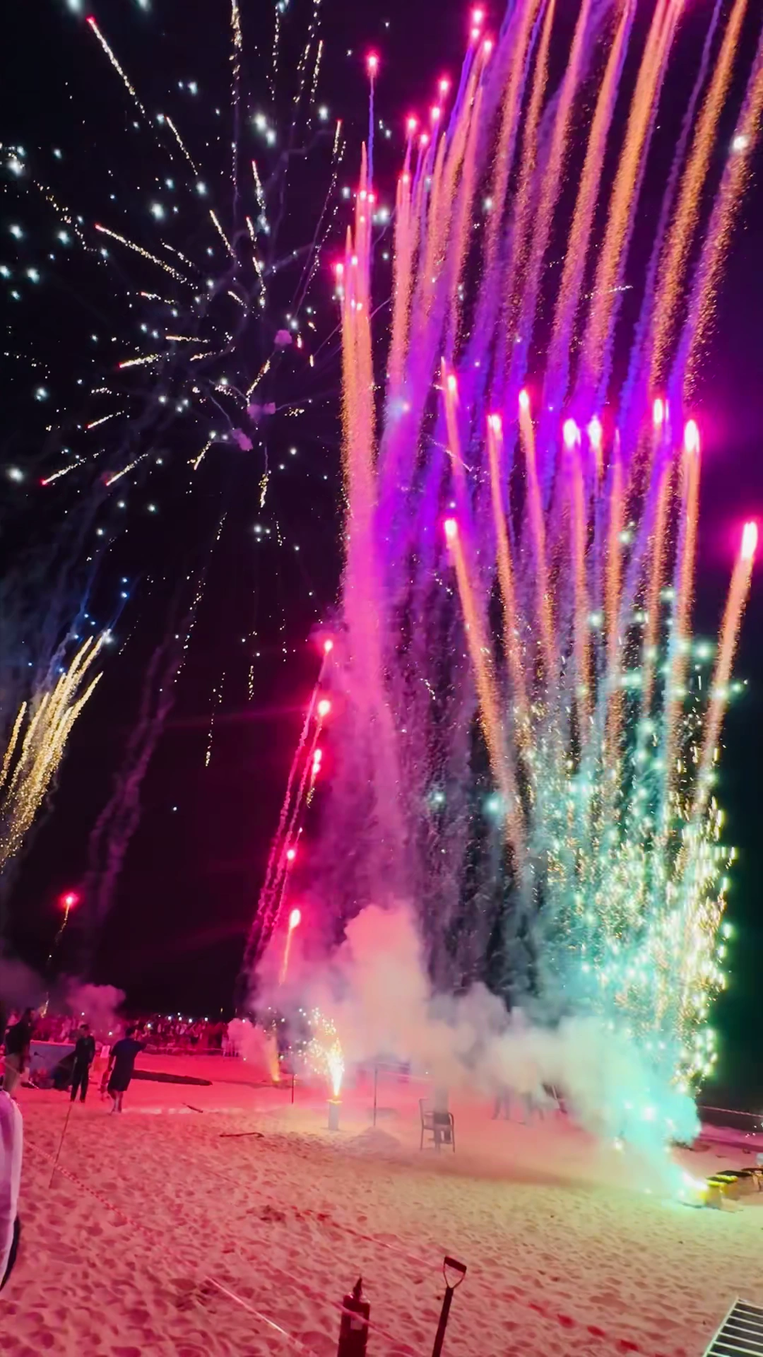 New Year skyline celebration